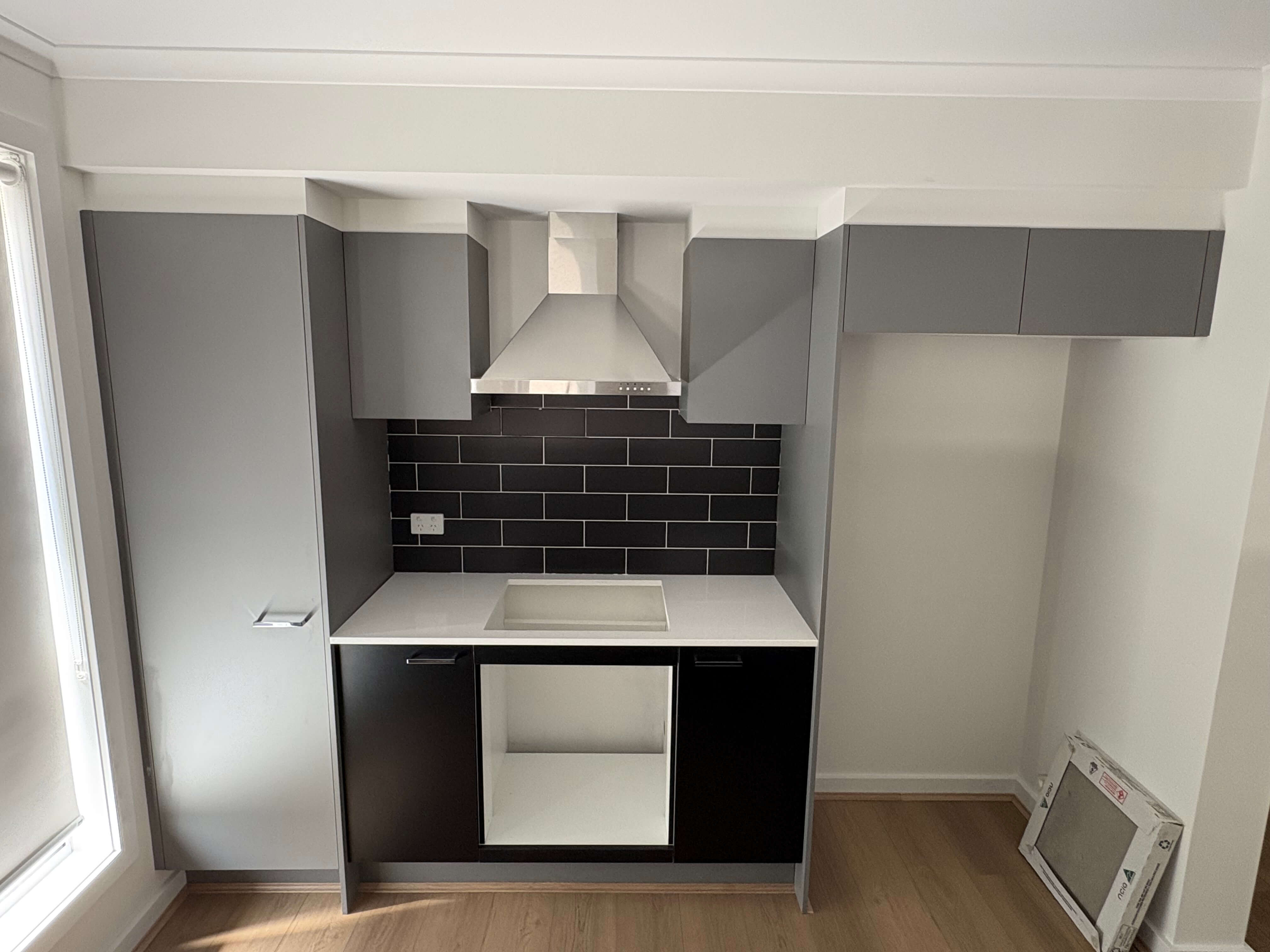 Complete kitchen renovation with modern cabinetry and quality finishes in Munno Para Downs